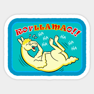 Laughing Llama Sticker